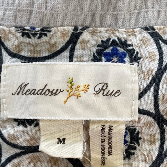 Meadow Rue Boho Ruffle Layer Embroidered Blouse - Picture 6 of 9